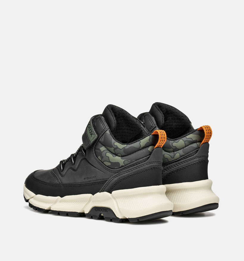 Geox Flexyper Chaussures hautes en Noir pour garçons (361945) - pour semelles orthopédiques