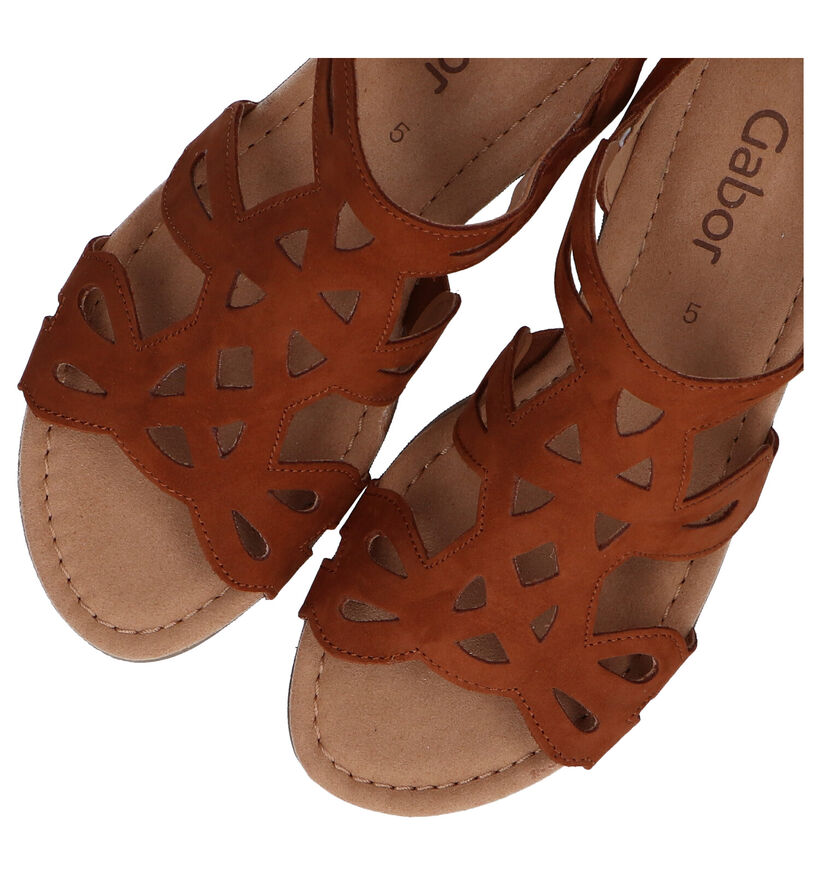 Gabor Best Fitting Bruine Sandalen in nubuck (287813)