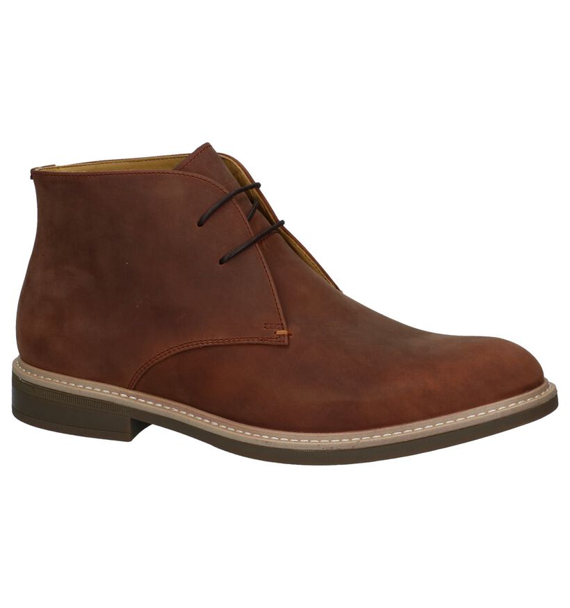 Steptronic Gloucester Hoge Schoenen Cognac in leer (241075)