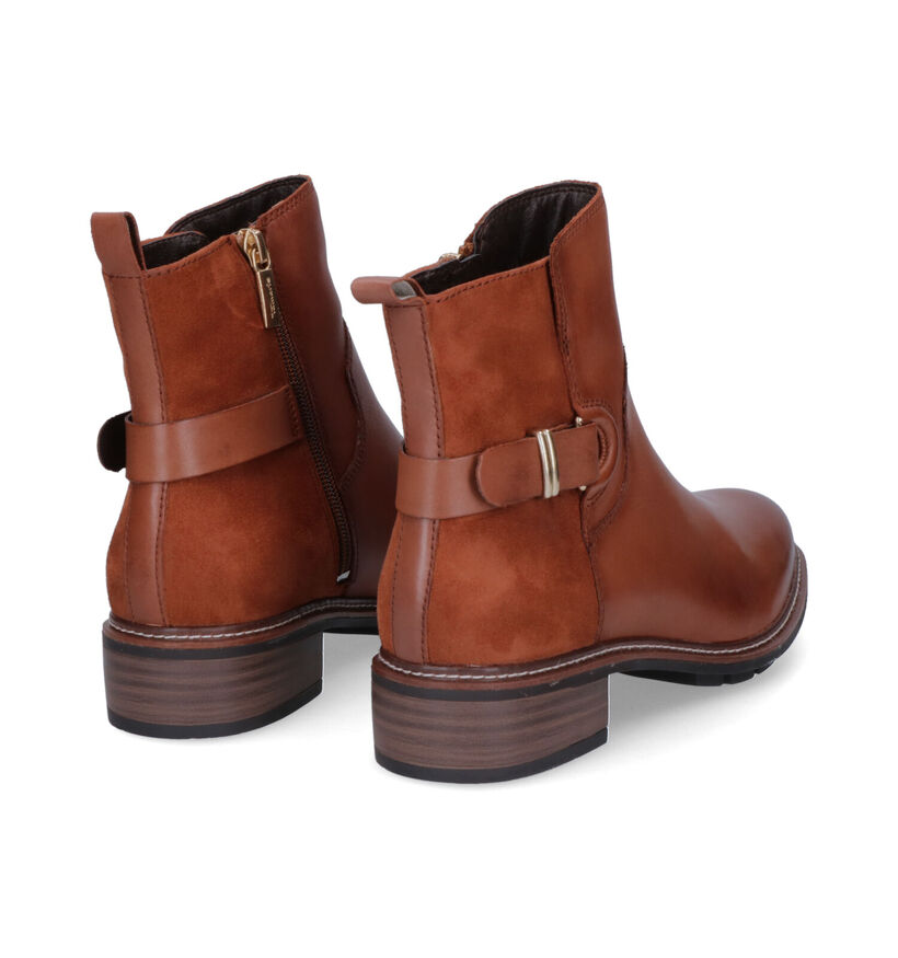 Tamaris Touch It Cognac Enkellaarzen voor dames (315430) - geschikt voor steunzolen