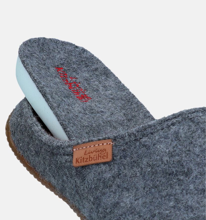 Living Kitzbühel Pantoufles ouvertes en Gris pour hommes (332474) - pour semelles orthopédiques