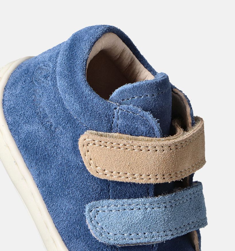 Naturino Corkel Suede Vl Blauwe Babyschoentjes voor meisjes, jongens (355497) - geschikt voor steunzolen