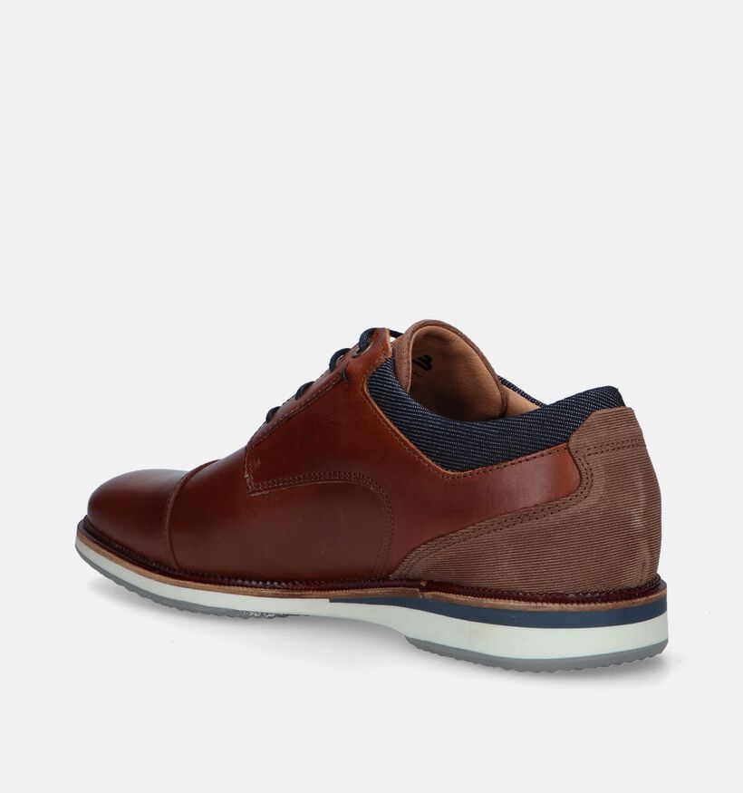 Bullboxer Cognac Geklede Schoenen voor heren (337156) - geschikt voor steunzolen