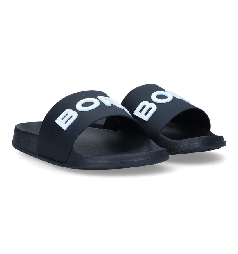 Björn Borg Knox Mld Blauwe Badslippers voor jongens (320687)