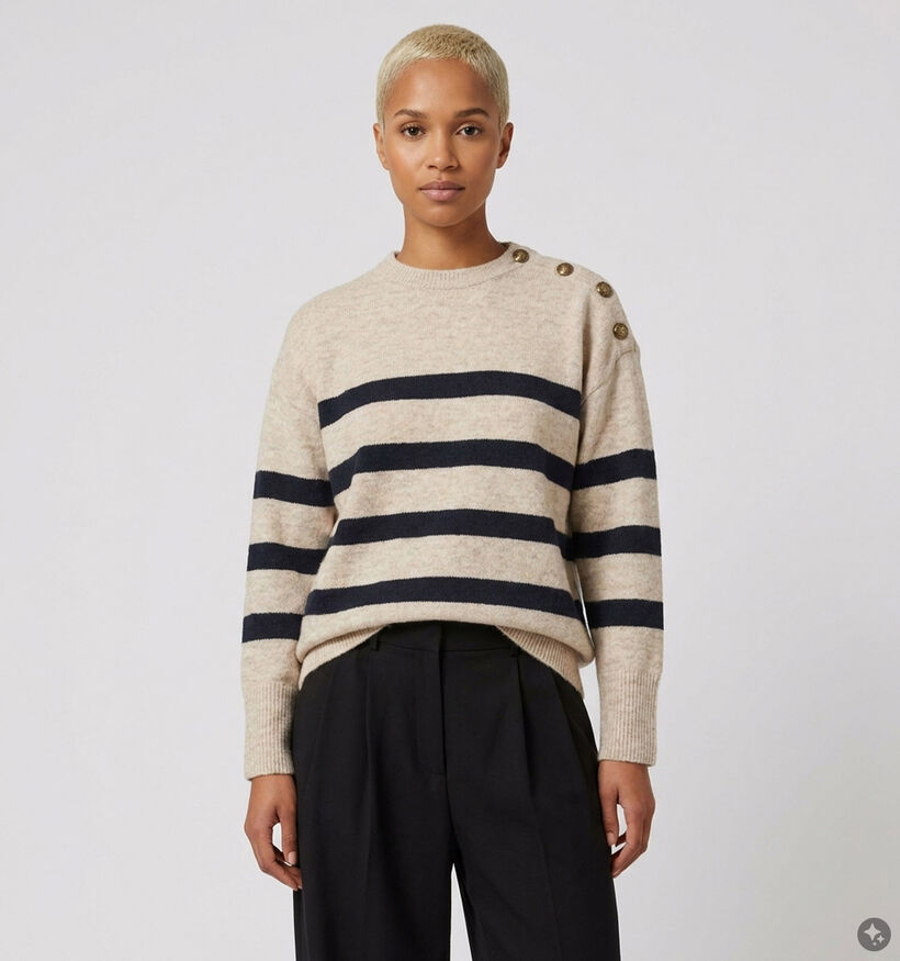 Deeluxe Original Francine Pull en Beige pour femmes (382270)