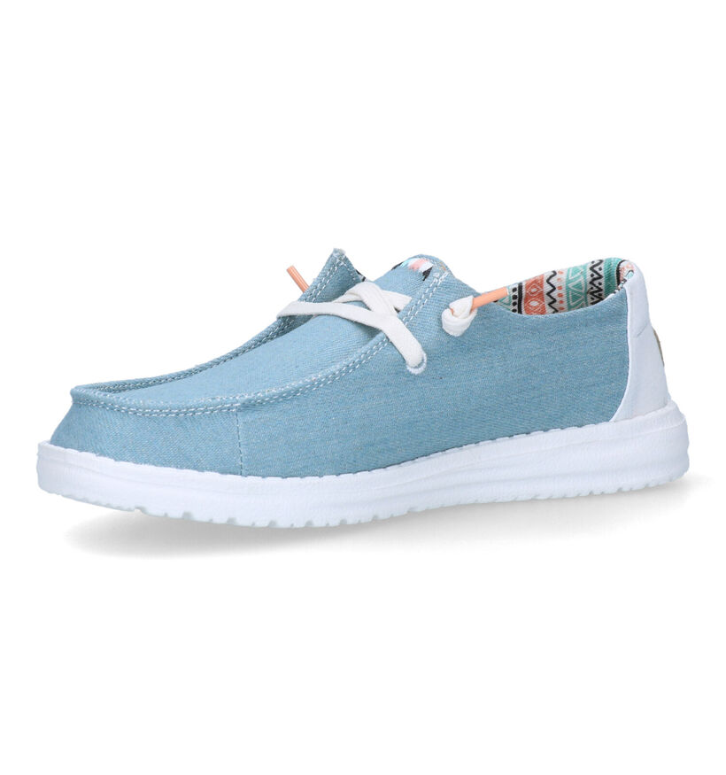 HEYDUDE Wendy Boho Mocassins en Bleu pour femmes (324434) - pour semelles orthopédiques