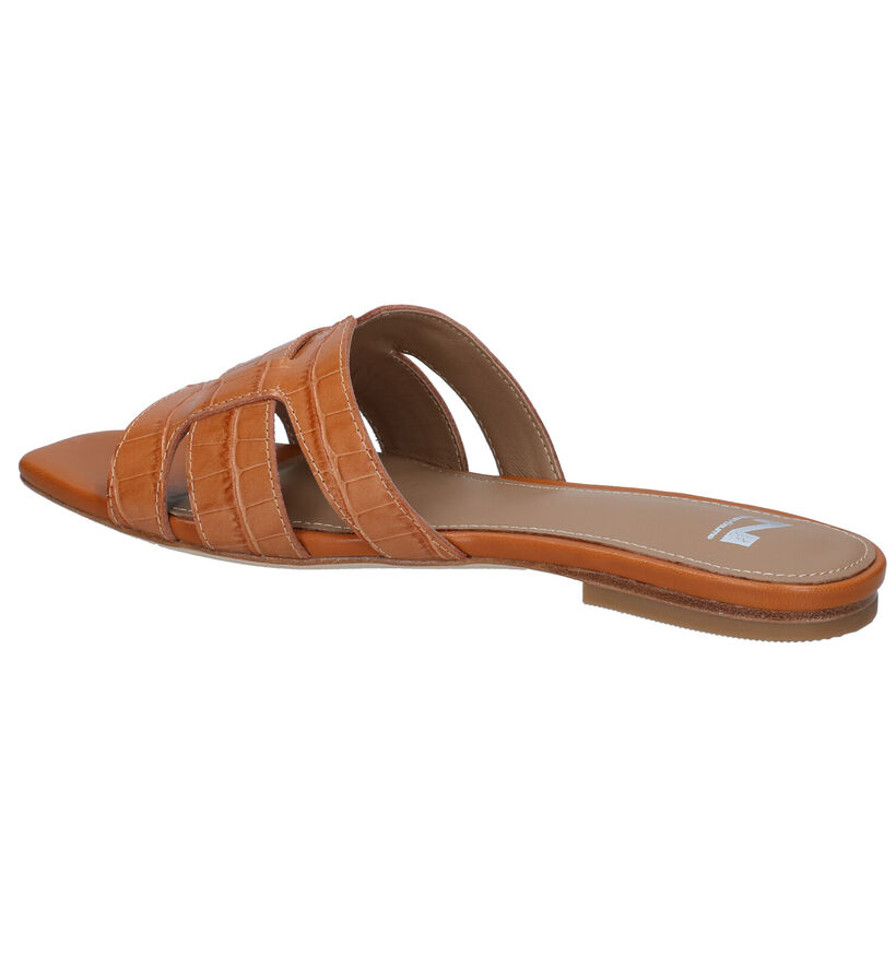 Nathan-Baume Mules en Cognac en cuir (290191)