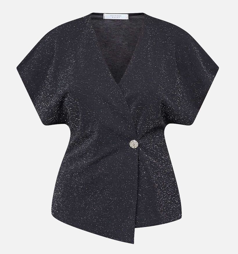 SISTERS POINT Gevela Zwarte Blouse voor dames (371983)