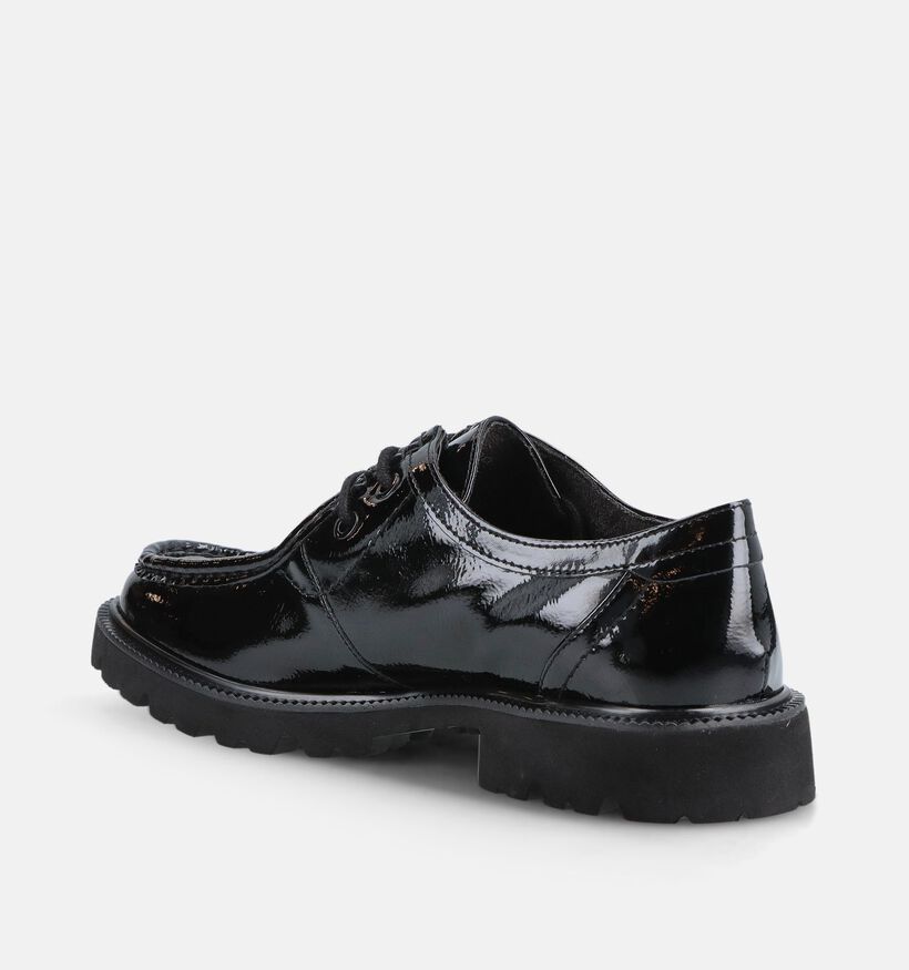 Tamaris Comfort Zwarte Veterschoenen voor dames (376321) - geschikt voor steunzolen