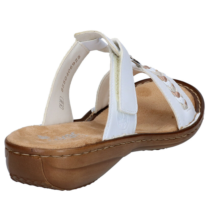 Rieker Witte Slippers voor dames (339074)