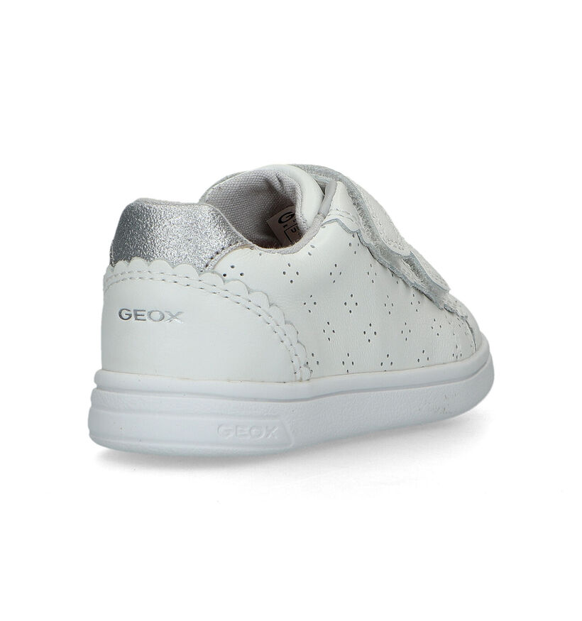 Geox Djrock Witte Velcroschoenen voor meisjes (326573) - geschikt voor steunzolen