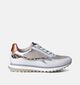 Gabor OptiFit Witte Sneakers Luipaardprint voor dames (352081) - geschikt voor steunzolen