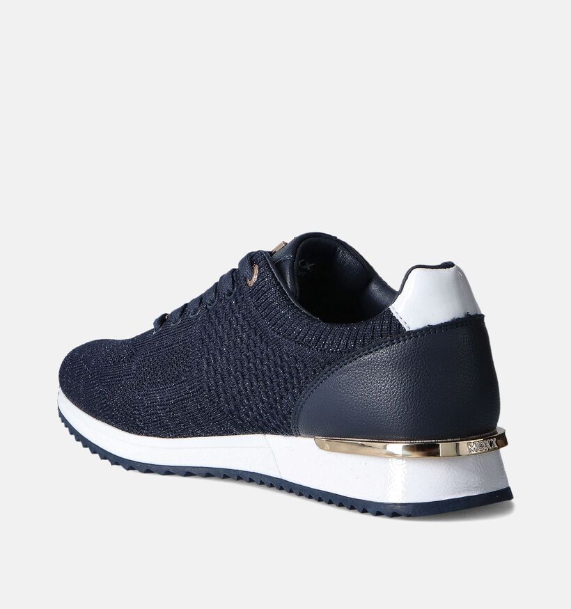 Mexx Gitte Glitter Ellen Blauwe Sneakers voor dames (353416) - geschikt voor steunzolen