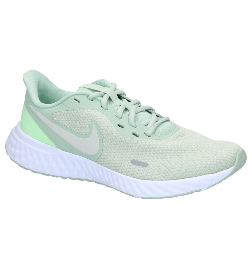 Nike Revolution 5 Witte Sneakers in stof (265865)