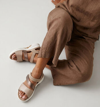Solemade Sandales Or/Bleu