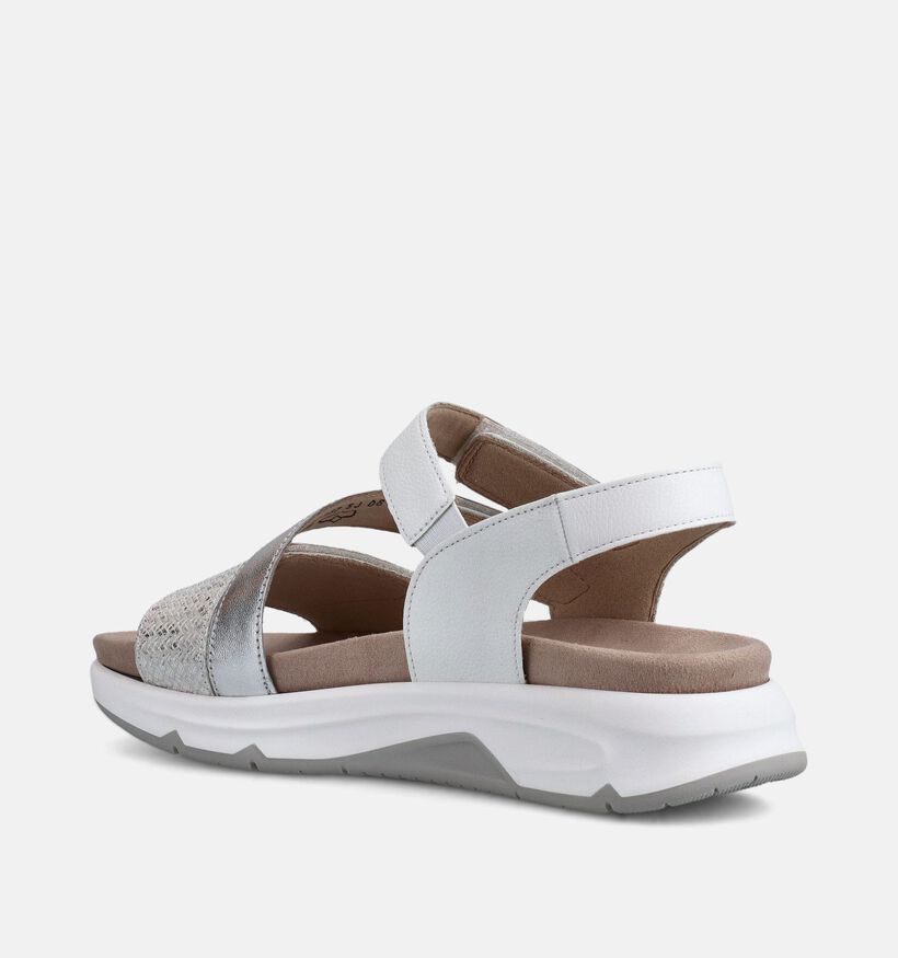 Gabor Rollingsoft Sandales en Argent pour femmes (368394) - pour semelles orthop&eacute;diques