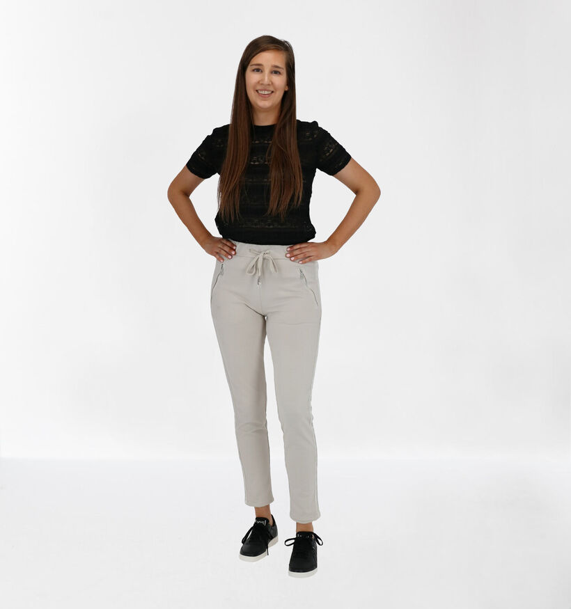 iSilk Pantalon style jogging en Beige (277160)