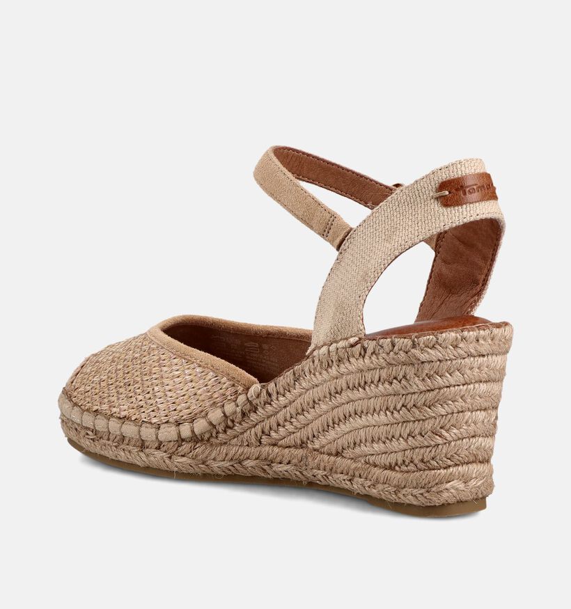 Tamaris Sandales compens&eacute;es en Or pour femmes (371784)