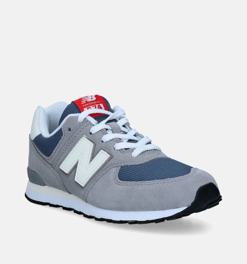 New Balance GC 574 Baskets en Gris pour filles, garçons (334559) - pour semelles orthopédiques