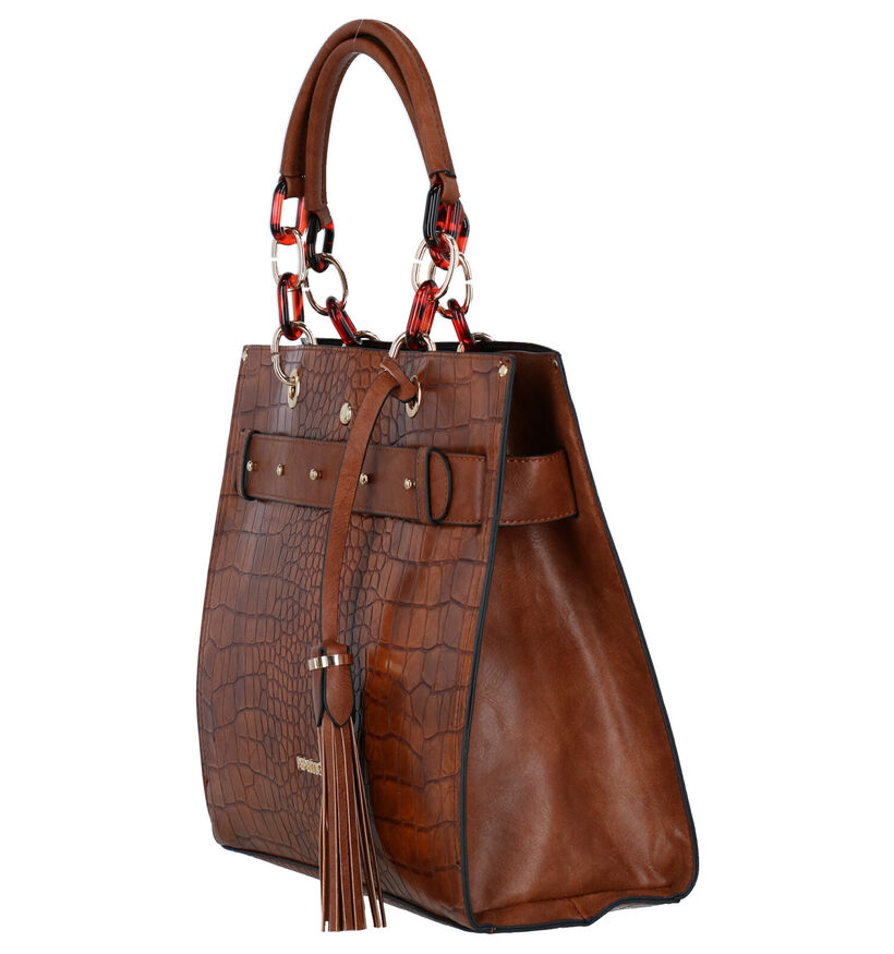 Pepe Moll Vegan Cognac Handtas in kunstleer (283581)