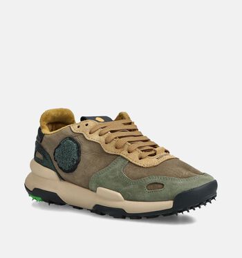 Satorisan Sneakers Beige/Taupe/Roze/Groen