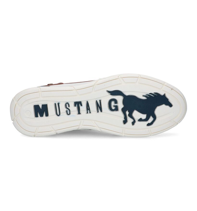 Mustang Cognac Veterschoenen voor heren (320132) - geschikt voor steunzolen