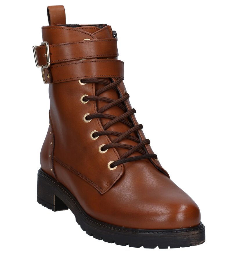 Scapa Cognac Boots in leer (281227)