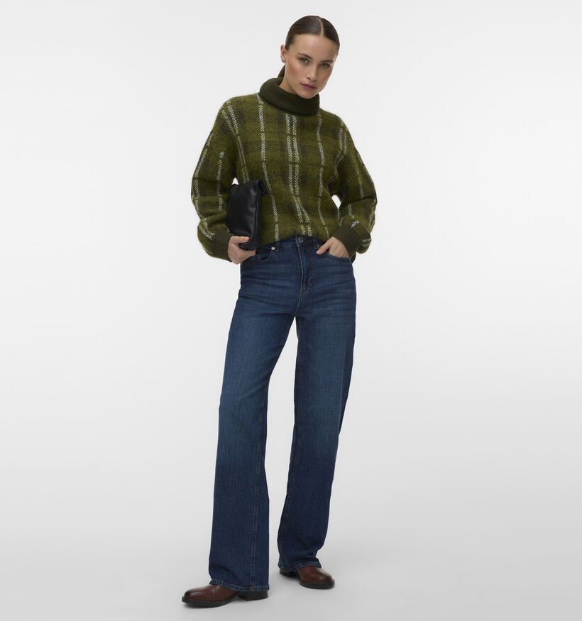 Vero Moda Toby Donkergroene Trui met Kraag voor dames (379681)