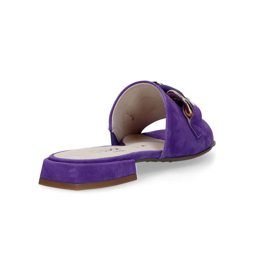Comfort Nu-pieds plates en Violet pour femmes (323422)