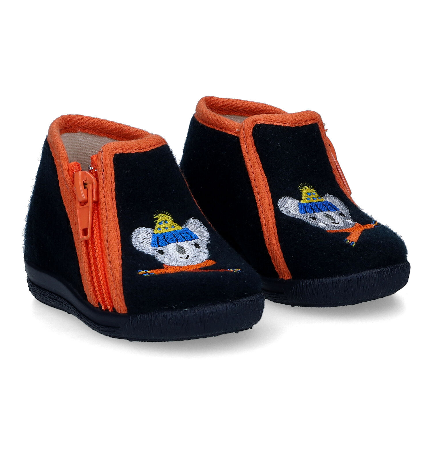 Bellamy Teou Pantoufles en Bleu Gar ons Chaussons b b
