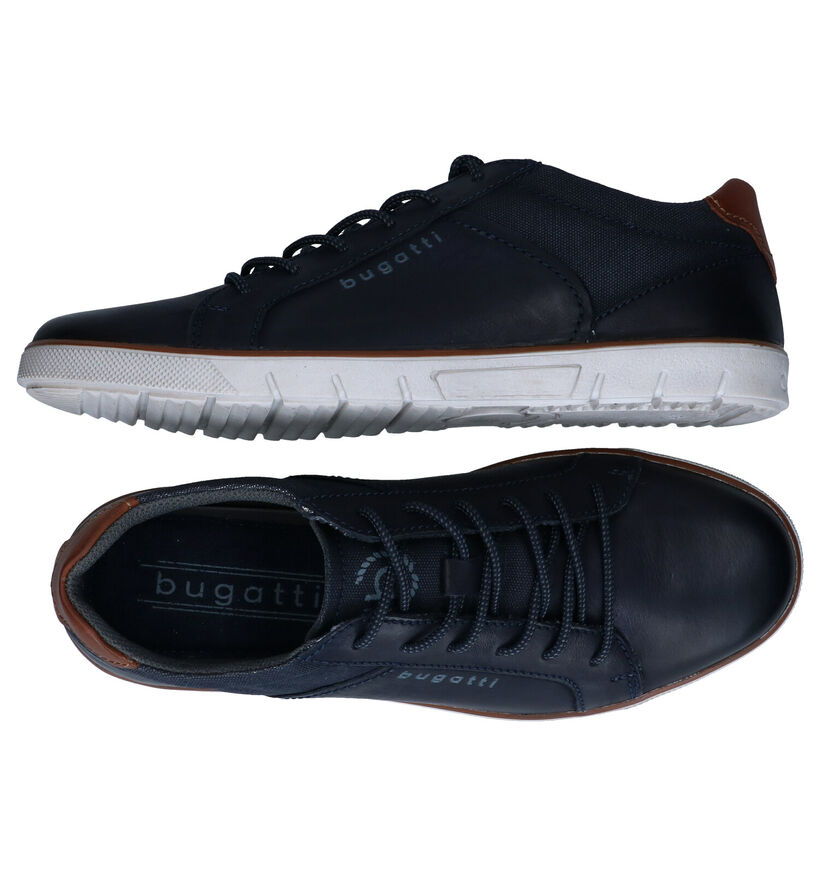 Bugatti Pacific Blauwe Veterschoenen in nubuck (306756)