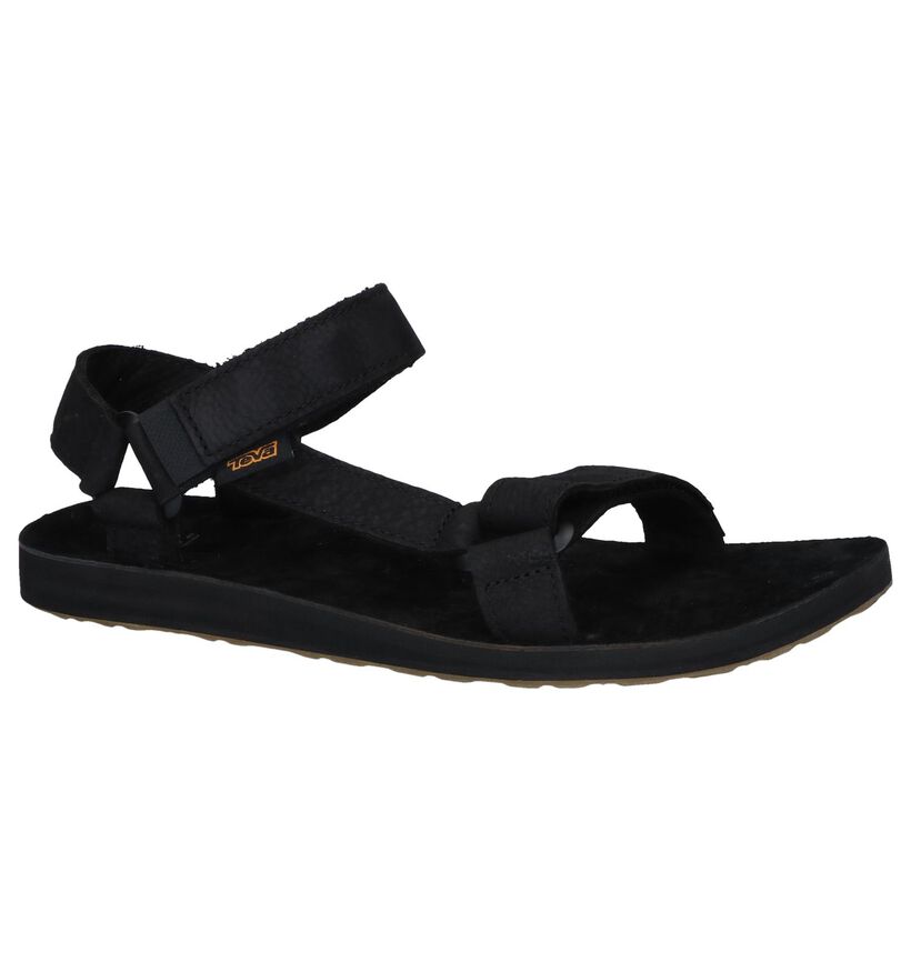 Original Sandales de marche en Noir en nubuck (242697)