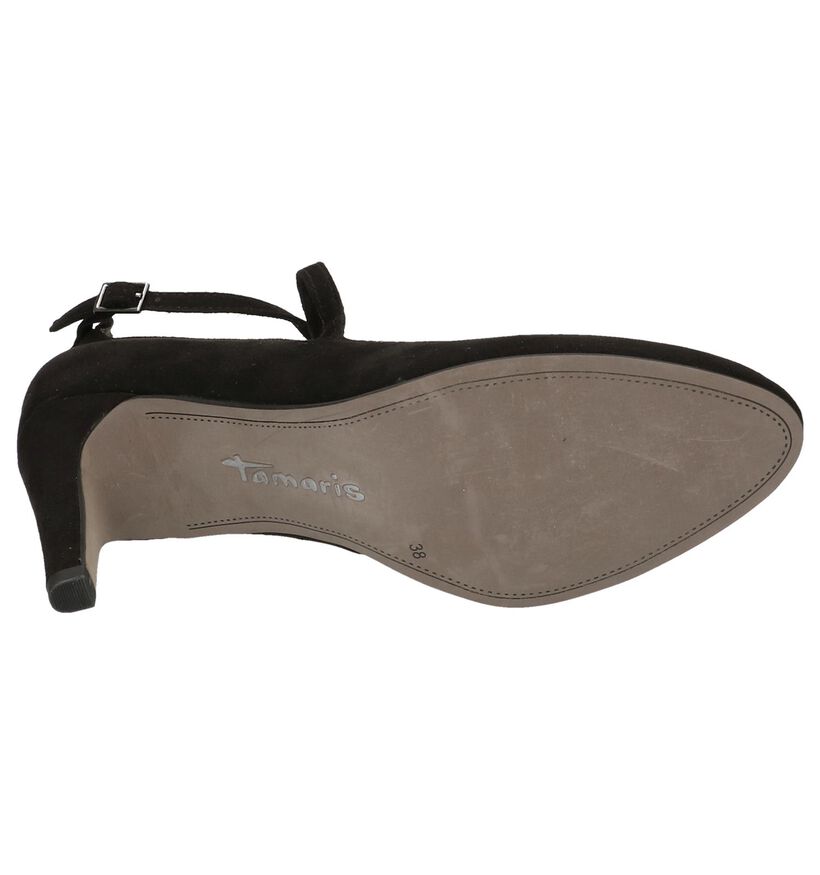 Zwarte Tamaris Pumps High Heels met Bandje, , pdp