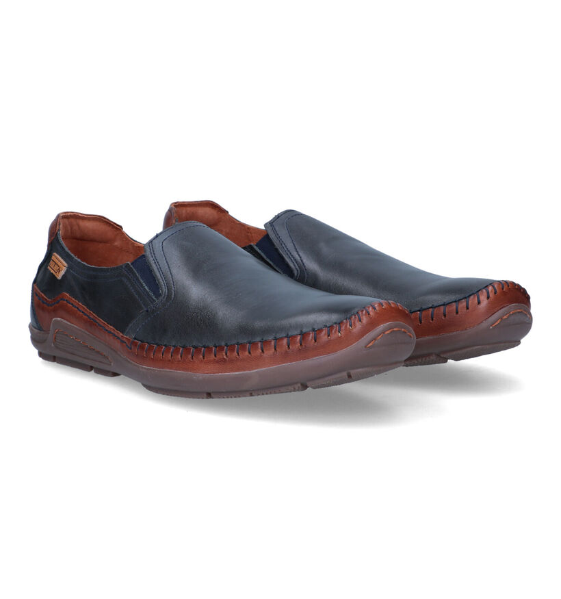 Pikolinos Azores Mocassins en Bleu pour hommes (339797) - pour semelles orthopédiques