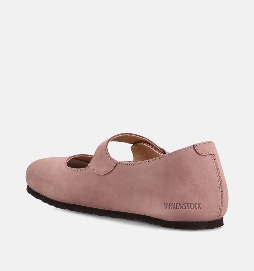 Birkenstock Santa Clarita Natural Leather Roze Ballerina's voor dames (368230)