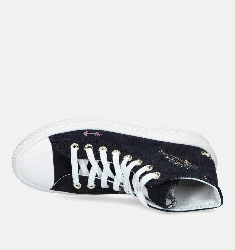 Converse Chuck TaylorAS Move Platform Zwarte Sneakers voor dames (327855) - geschikt voor steunzolen