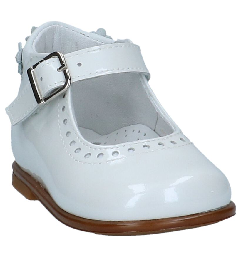 Witte Babyballerina's Beberlis in lak (245724)