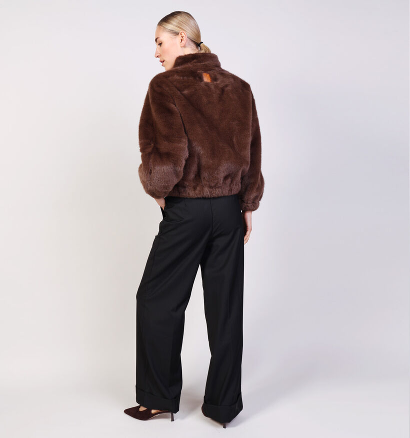 Adoré Milana Manteau court en Marron pour femmes (369250)
