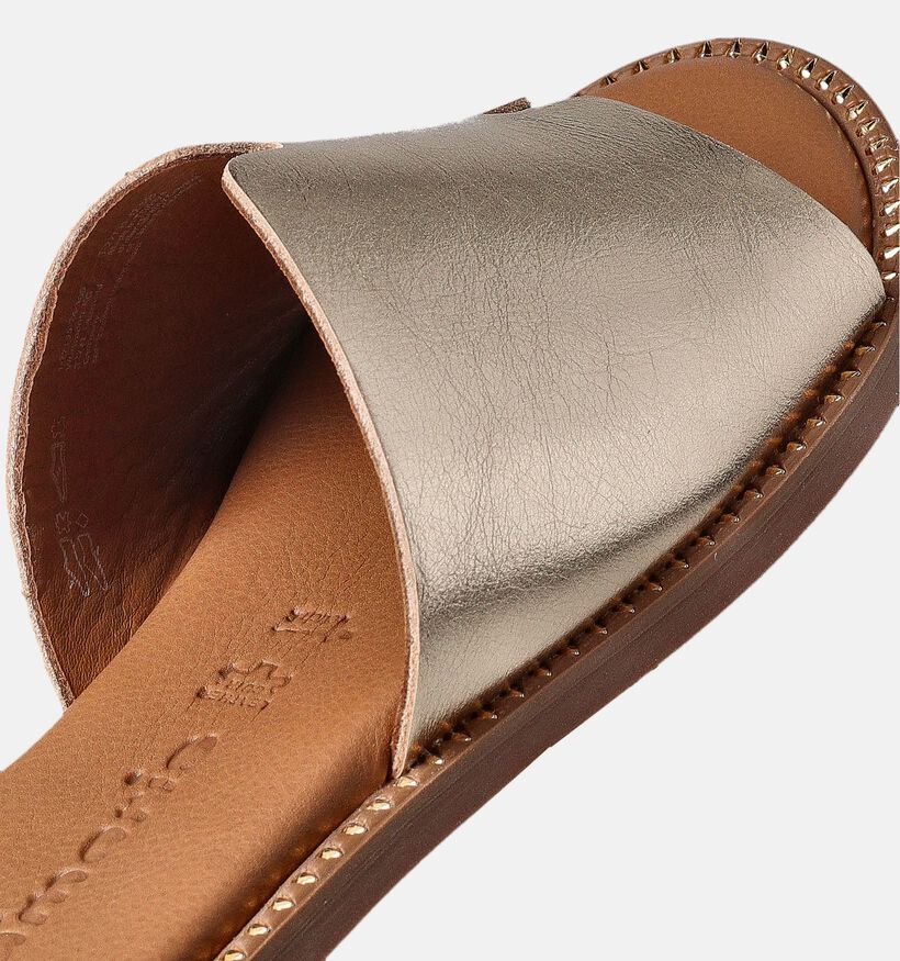 Tamaris Nu-pieds plates en Or pour femmes (354434)