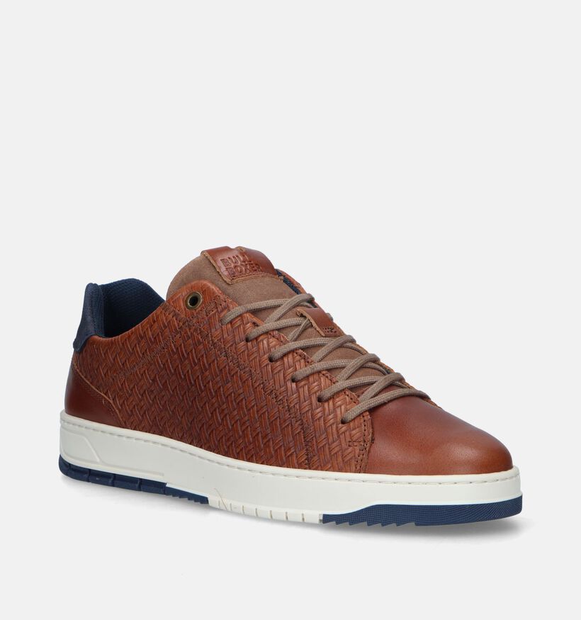 Bullboxer Cognac Veterschoenen voor heren (338846) - geschikt voor steunzolen