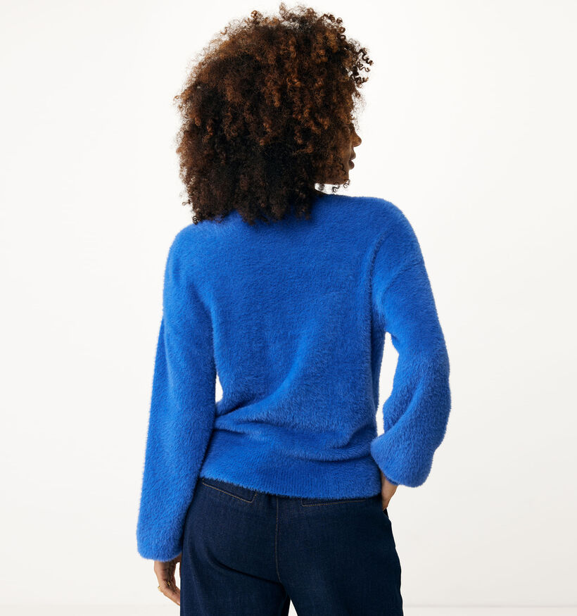 Mexx Cardigan cache-coeur duveteux en Bleu pour femmes (353232)