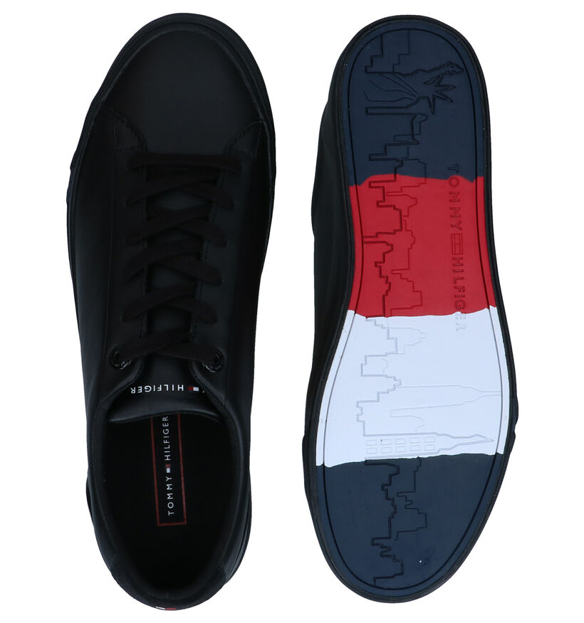 Tommy Hilfiger Corporate Blauwe Veterschoenen in kunstleer (279961)