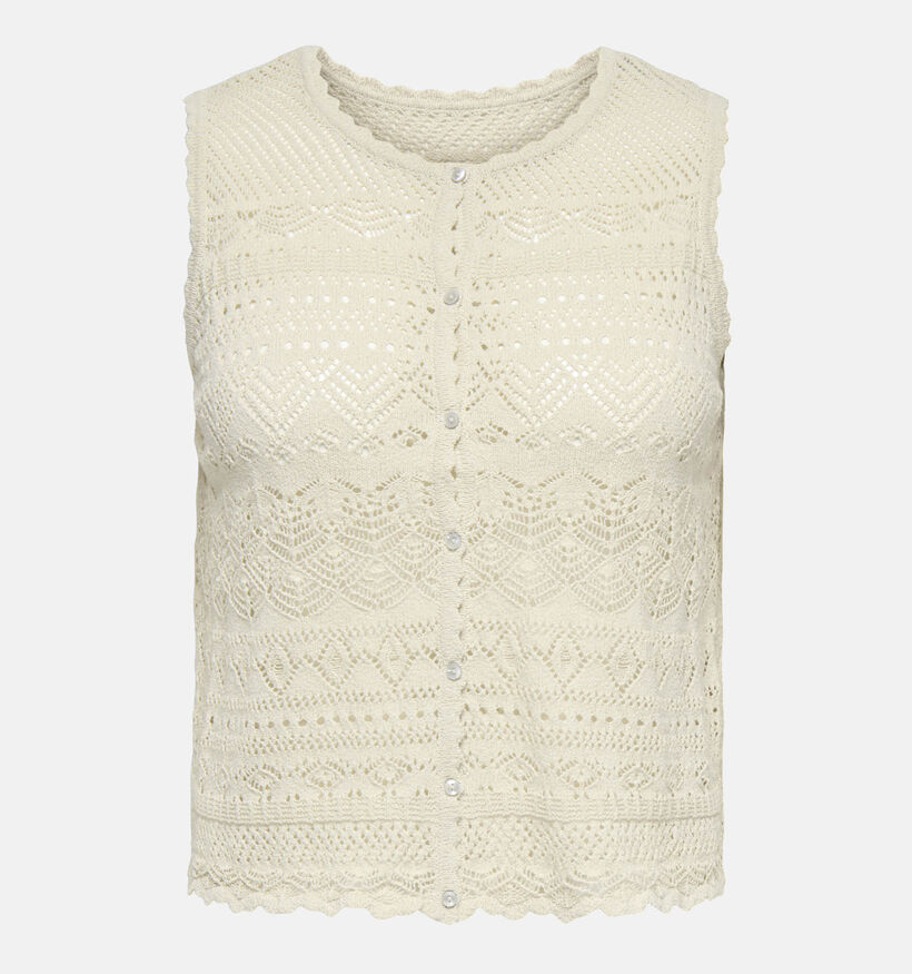 ONLY Carmakoma Luza Top en Beige pour femmes (375066)