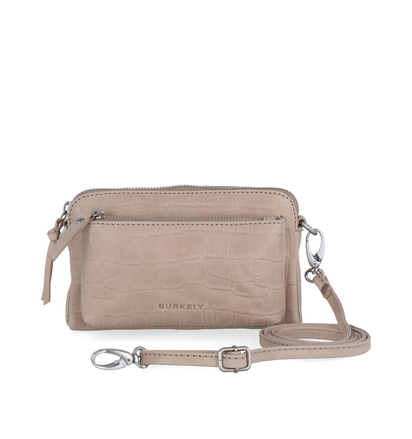 Burkely Icon Ivy Zwarte Crossbody Tas in leer (307981)