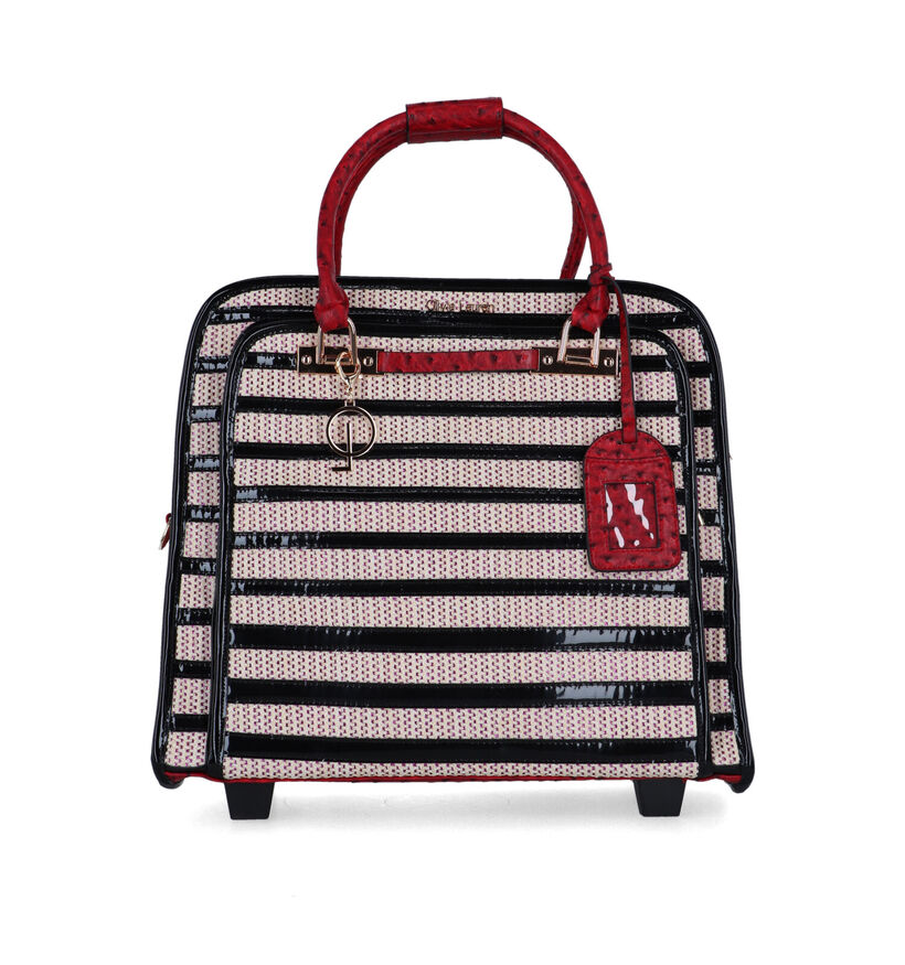 Olivia Lauren Stripes Sac à roulettes en Noir pour femmes (341732)