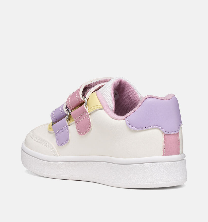 Geox Eclyper Ecru/Multi Babysneakers voor meisjes (377730) - geschikt voor steunzolen