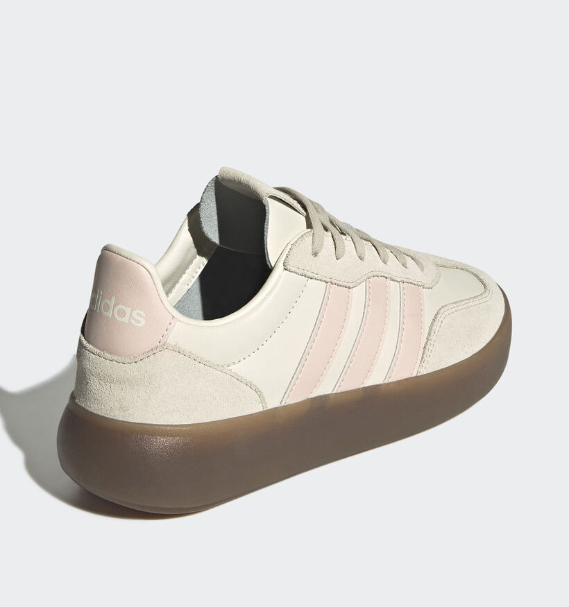 adidas Barreda Decode Lux Baskets en Ecru/Rose pour femmes (365412) - pour semelles orthopédiques