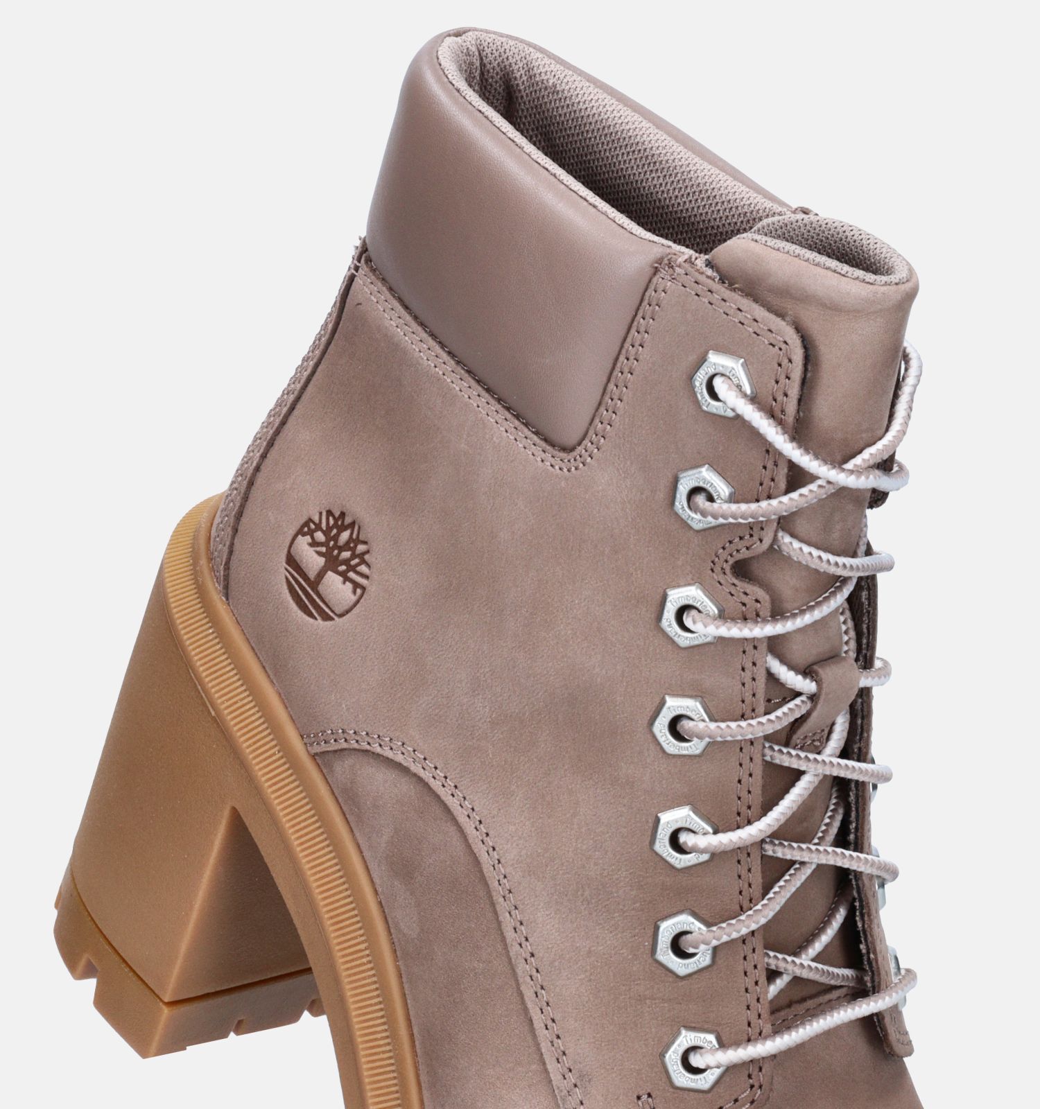 Timberland Allington Heights 6IN Taupe Enkellaarzen Dames Enkellaarsjes Online op TORFS.BE