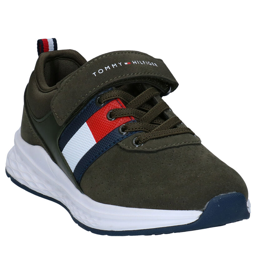 Tommy Hilfiger Kaki Sneakers in kunstleer (295407)