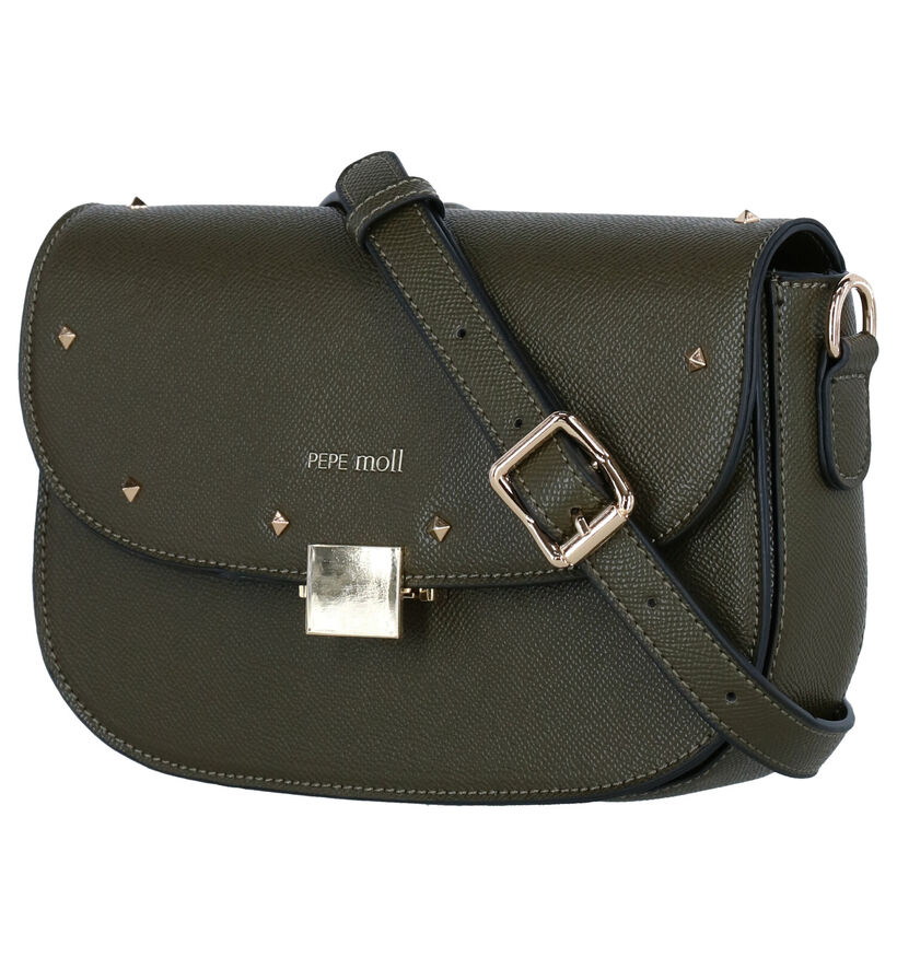 Pepe Moll Vegan Kaki Crossbody Tas in kunstleer (283586)